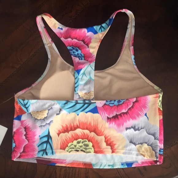 Sold L oversized floral racer nwt FSOT - Picture 2 of 2